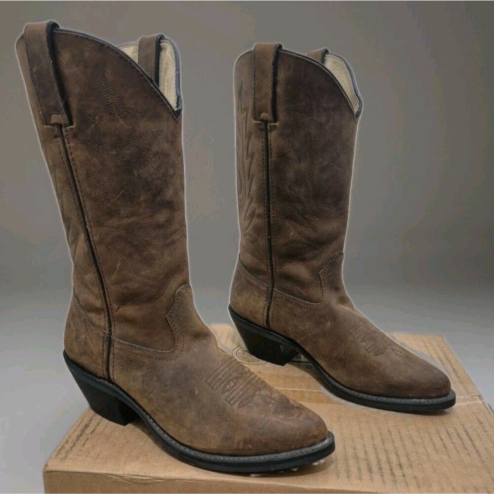 Durango Cowgirl Boots Woman's Size 6M RD4112 Embroidered Brown Leather Western